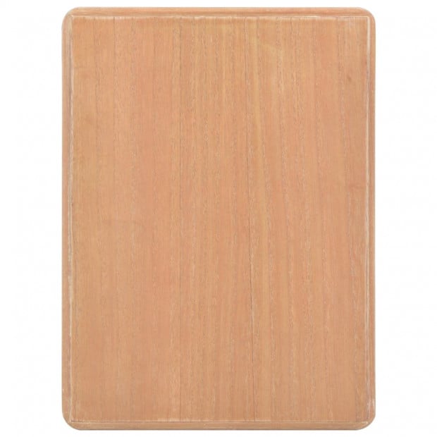 Nightstand Grey And Brown 40x30x50 Cm Solid Pine Wood Image 6