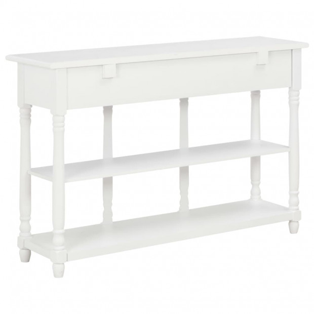 Console Table White 120x30x76 Cm Mdf Image 3
