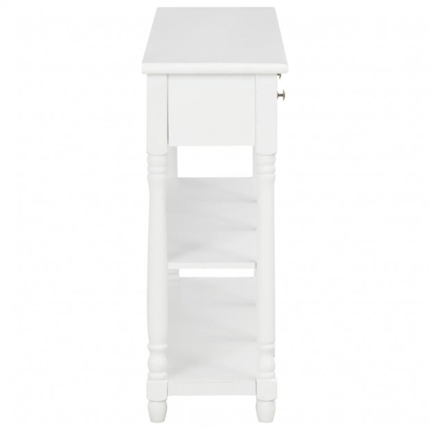 Console Table White 120x30x76 Cm Mdf Image 4