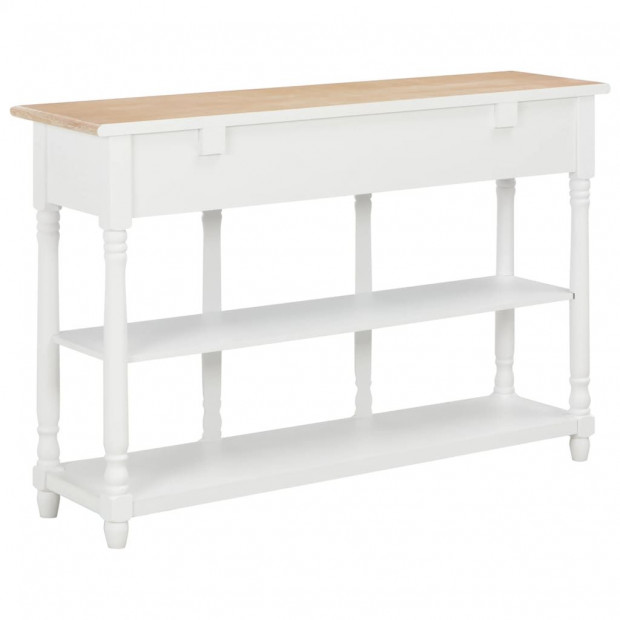 Console Table White 120x30x76 Cm Mdf Image 3