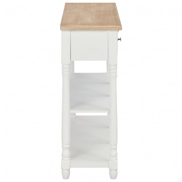 Console Table White 120x30x76 Cm Mdf Image 4