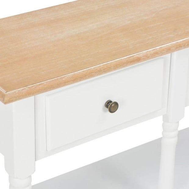 Console Table White 120x30x76 Cm Mdf Image 7