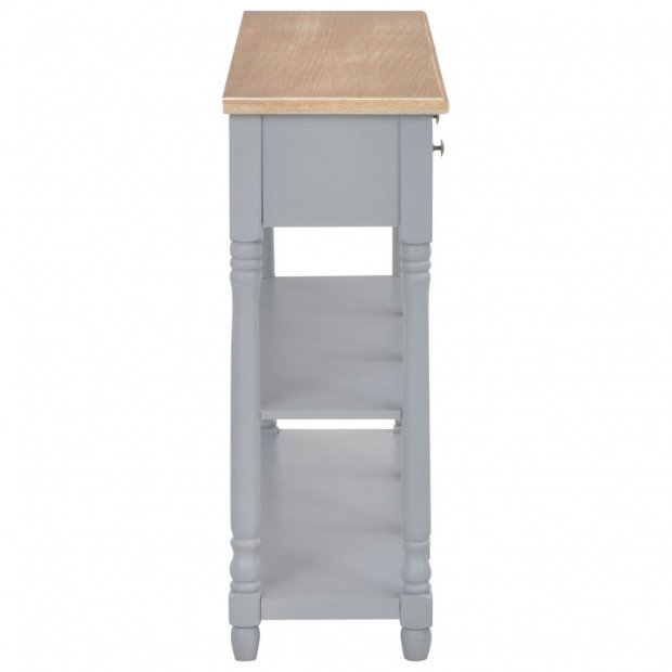 Console Table Grey 120x30x76 Cm Mdf Image 4