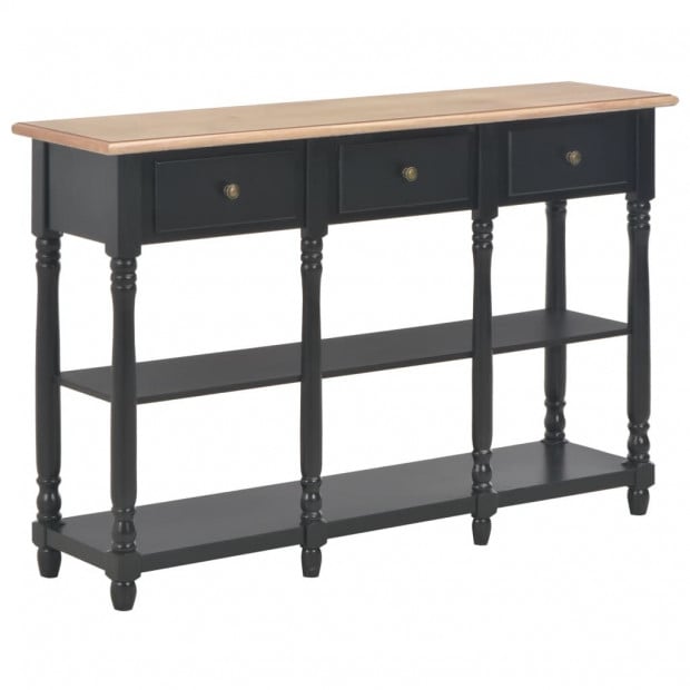 Console Table Black 120x30x76 Cm Mdf