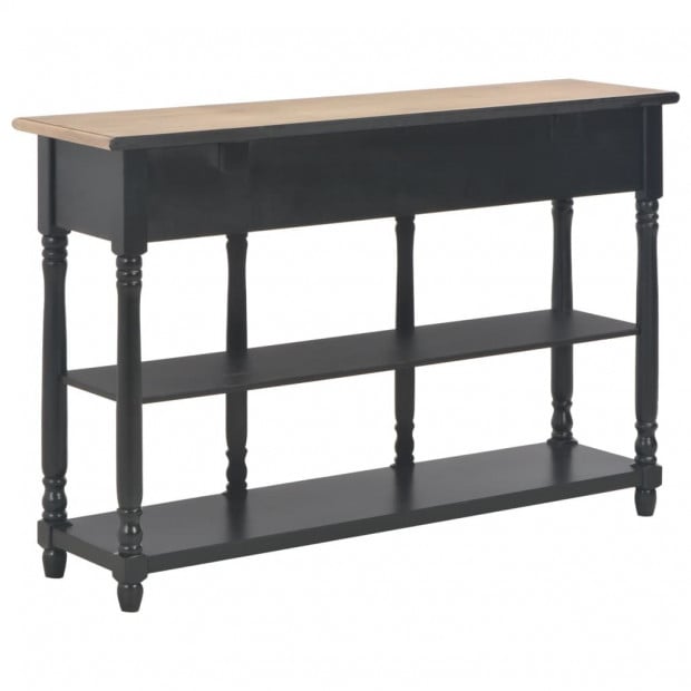 Console Table Black 120x30x76 Cm Mdf Image 3