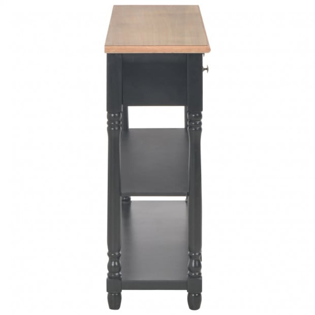 Console Table Black 120x30x76 Cm Mdf Image 4