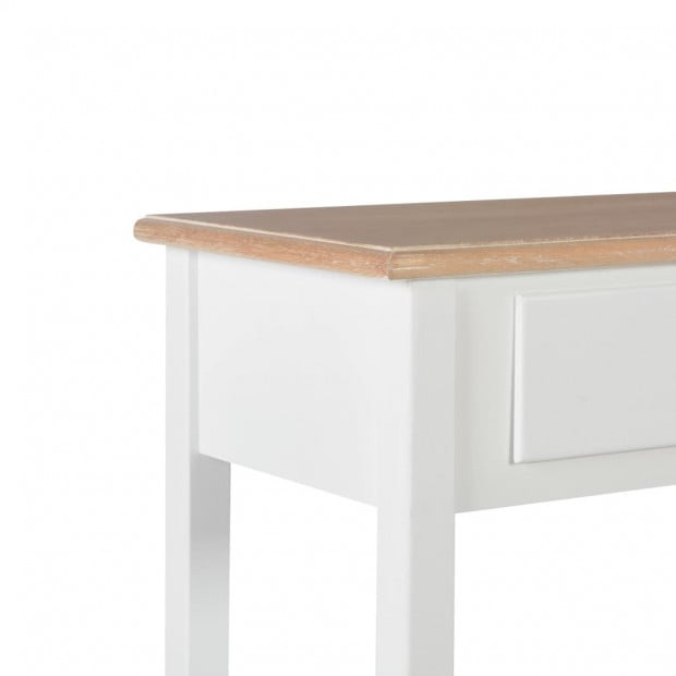 Sideboard White Wood 110x35x80 Cm Mdf Image 6