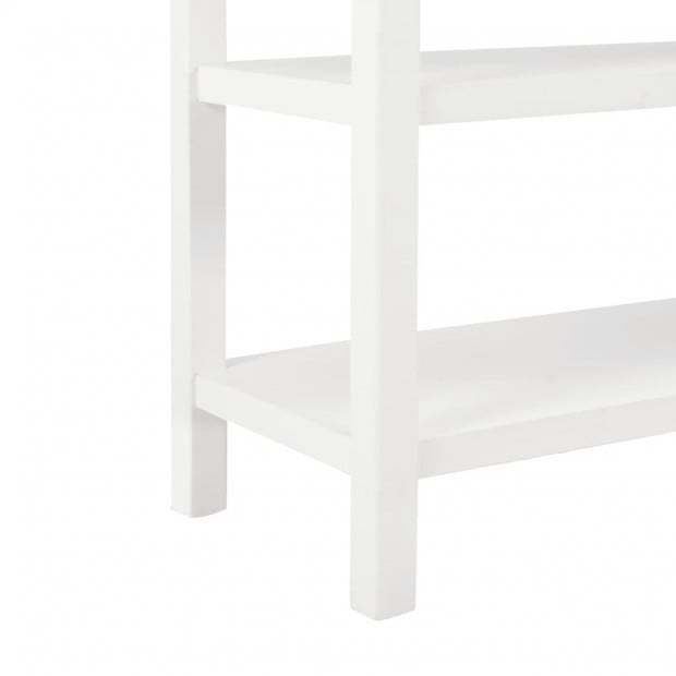 Sideboard White Wood 110x35x80 Cm Mdf Image 7