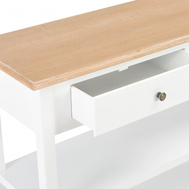 Sideboard White Wood 110x35x80 Cm Mdf Image 8