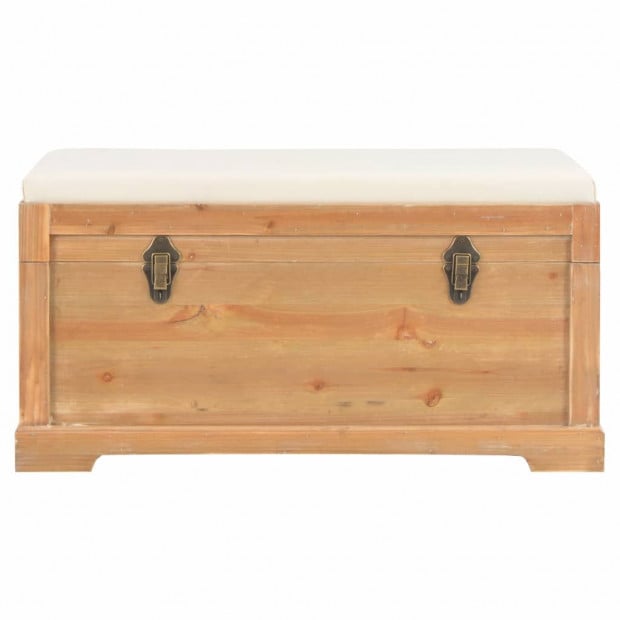Storage Chest With Cushion 80x40x40 Cm Mdf Image 2