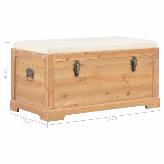 Storage Chest With Cushion 80x40x40 Cm Mdf Image 11