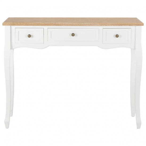 Dressing Console Table With 3 Drawers White Image 3
