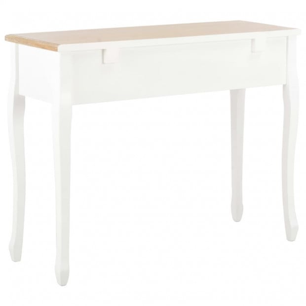 Dressing Console Table With 3 Drawers White Image 5