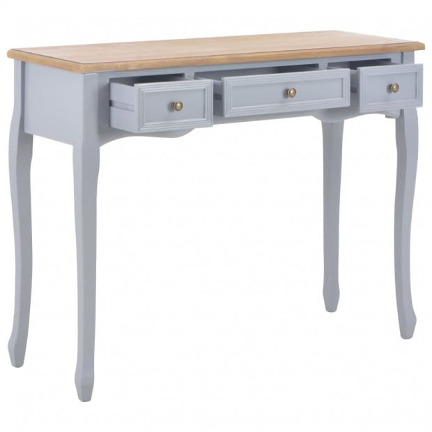Dressing Console Table With 3 Drawers Grey Image 2