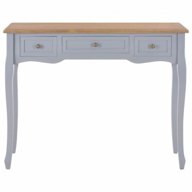 Dressing Console Table With 3 Drawers Grey Image 3