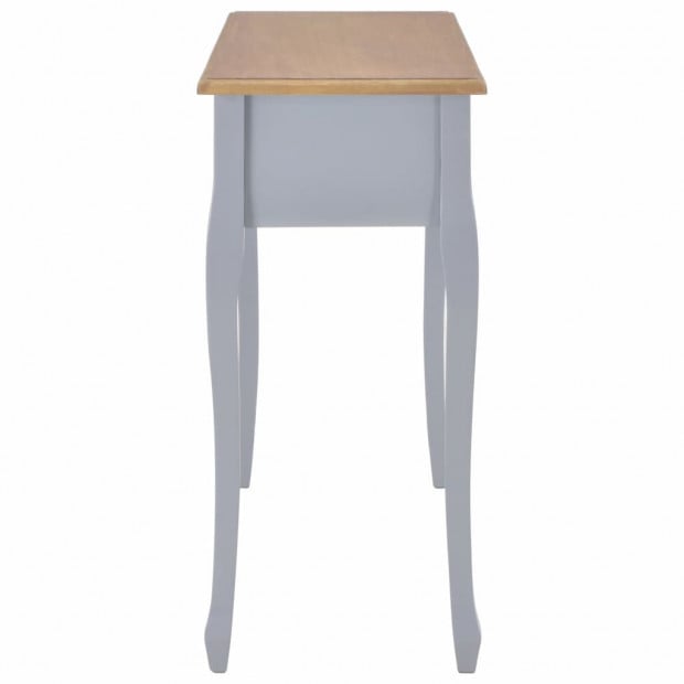 Dressing Console Table With 3 Drawers Grey Image 4