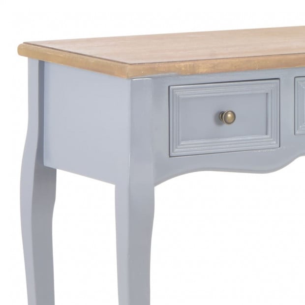 Dressing Console Table With 3 Drawers Grey Image 6