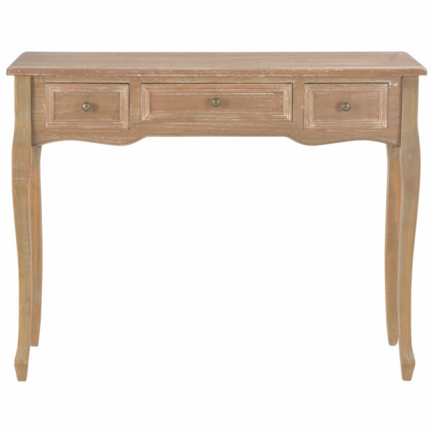 Dressing Console Table With 3 Drawers Brown Image 3
