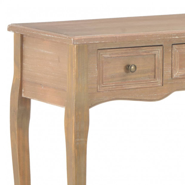 Dressing Console Table With 3 Drawers Brown Image 6