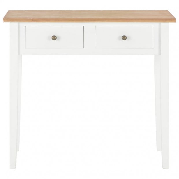 Dressing Console Table White 79x30x74 Cm Wood Image 3