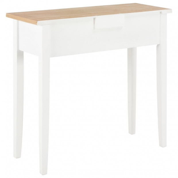 Dressing Console Table White 79x30x74 Cm Wood Image 4