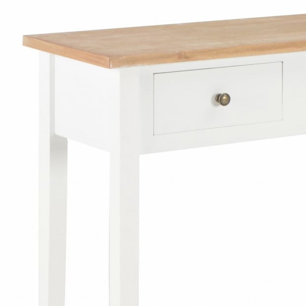 Dressing Console Table White 79x30x74 Cm Wood Image 6
