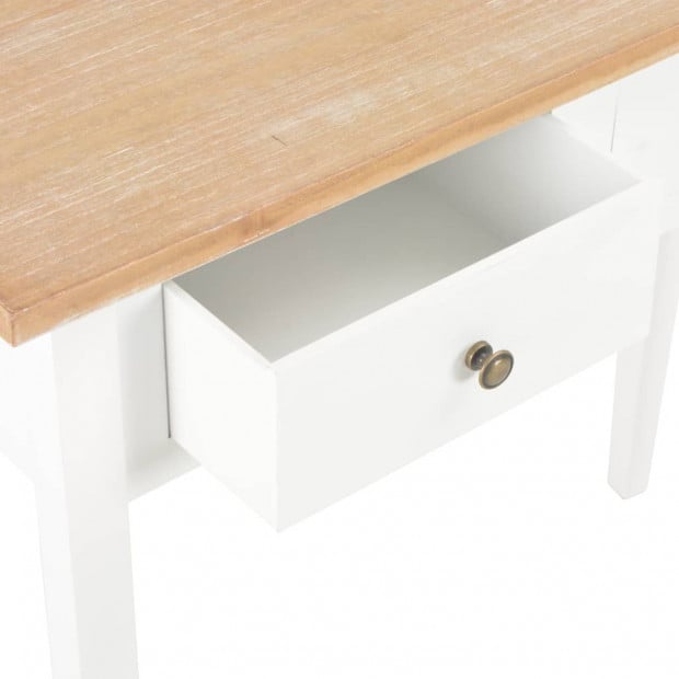 Dressing Console Table White 79x30x74 Cm Wood Image 7