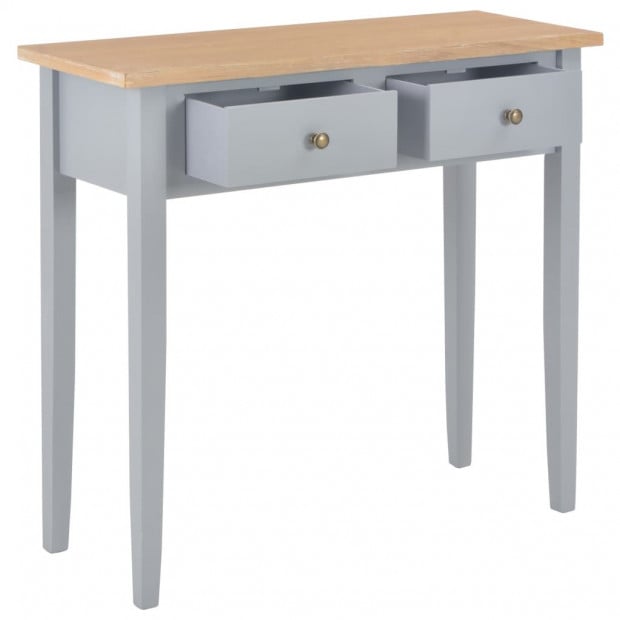 Dressing Console Table Grey 79x30x74 Cm Wood Image 2