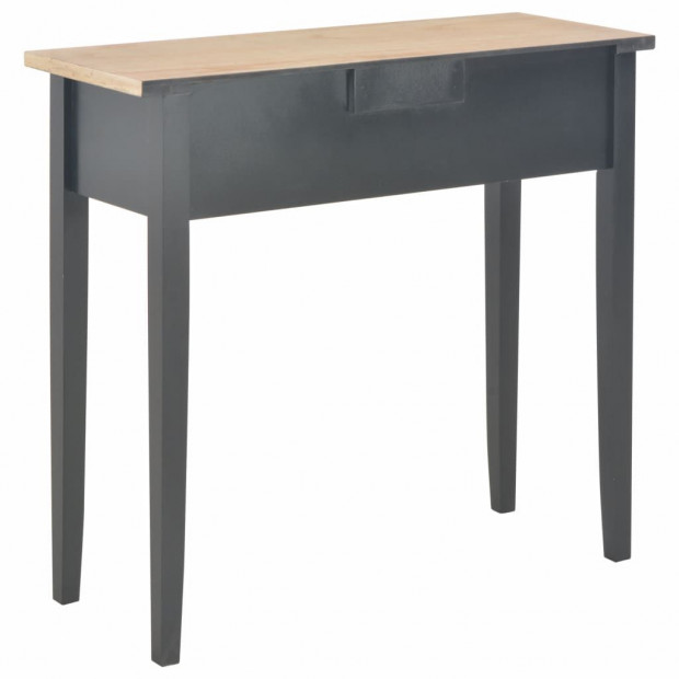 Dressing Console Table Black 79x30x74 Cm Wood Image 4
