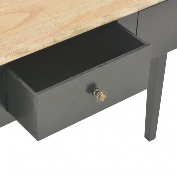 Dressing Console Table Black 79x30x74 Cm Wood Image 7