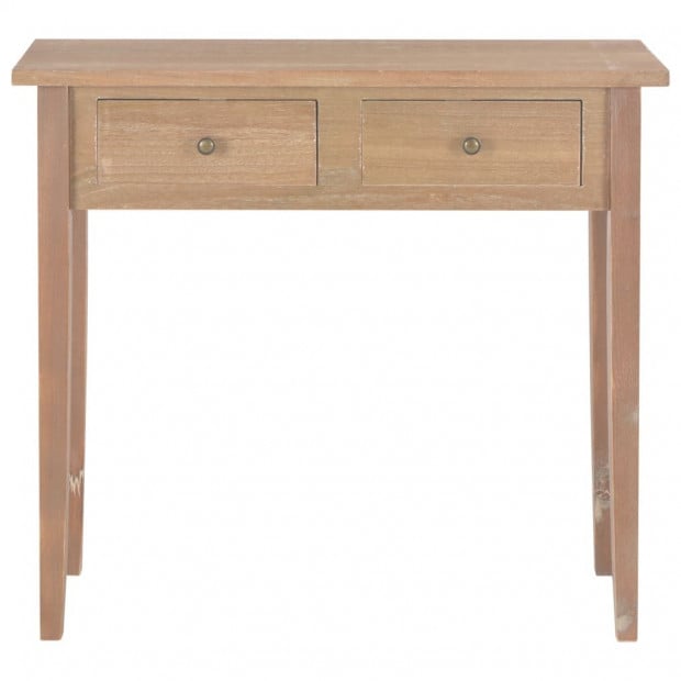 Dressing Console Table Brown 79x30x74 Cm Wood Image 3