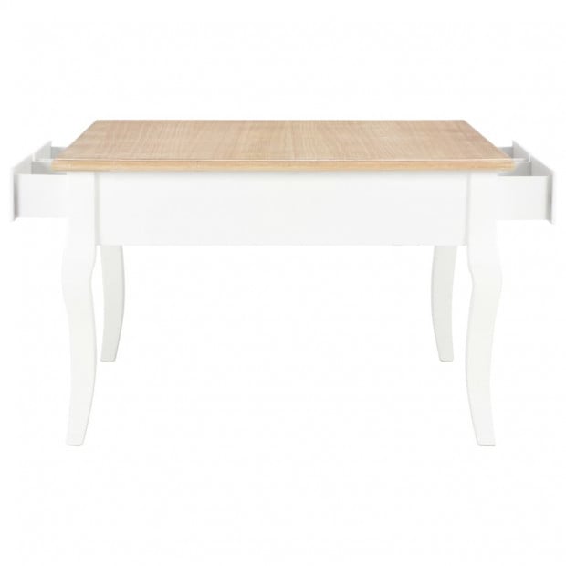 Coffee Table White 80x80x50 Cm Wood Image 5