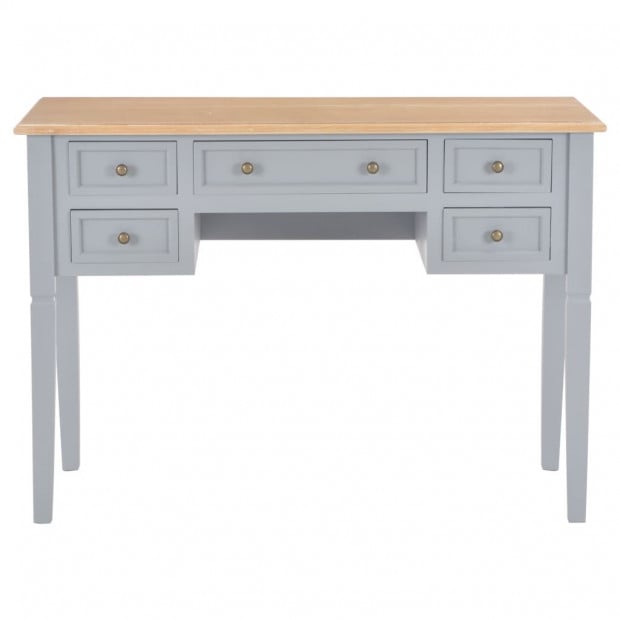 Writing Desk Grey 109.5x45x77.5 Cm Wood Image 3