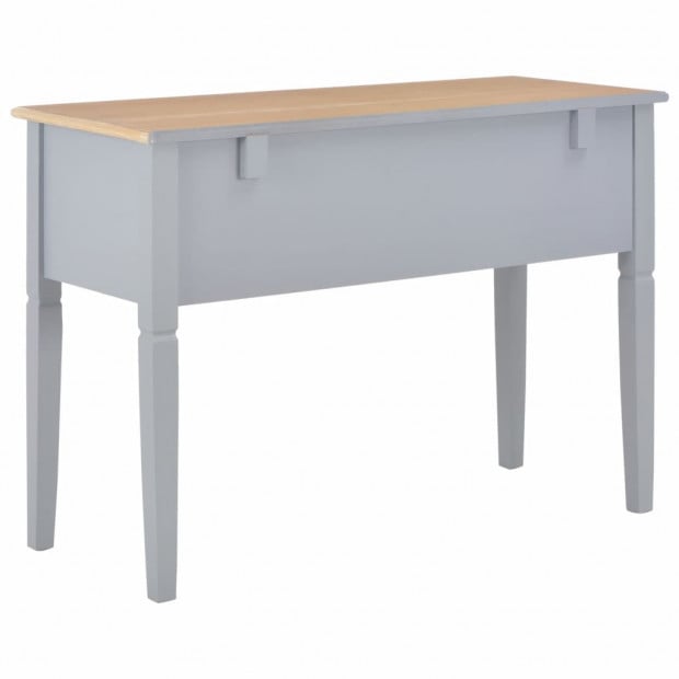 Writing Desk Grey 109.5x45x77.5 Cm Wood Image 4