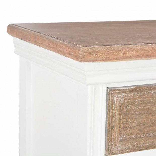 Sideboard White 60x30x80 Cm Solid Wood Image 8