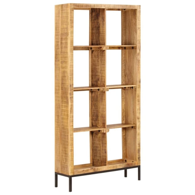 Bookshelf 80x25x175 Cm Solid Mango Wood Image 8