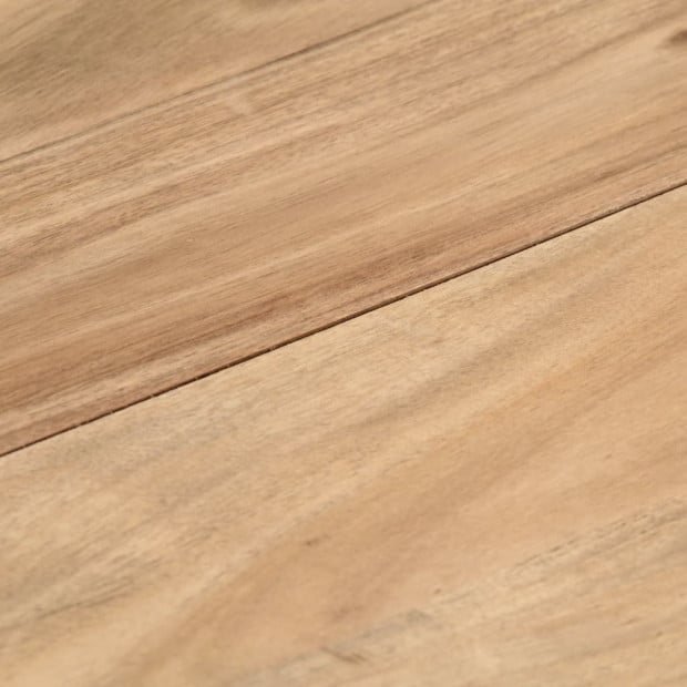 Dining Table 140x80x76 Cm Solid Acacia Wood Image 2