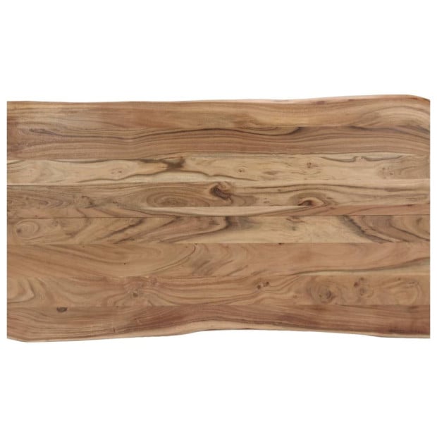 Dining Table 140x80x76 Cm Solid Acacia Wood Image 4