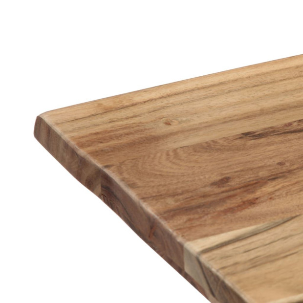 Dining Table 140x80x76 Cm Solid Acacia Wood Image 5