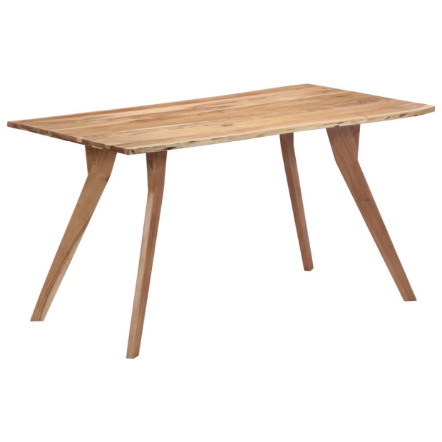 Dining Table 140x80x76 Cm Solid Acacia Wood Image 9