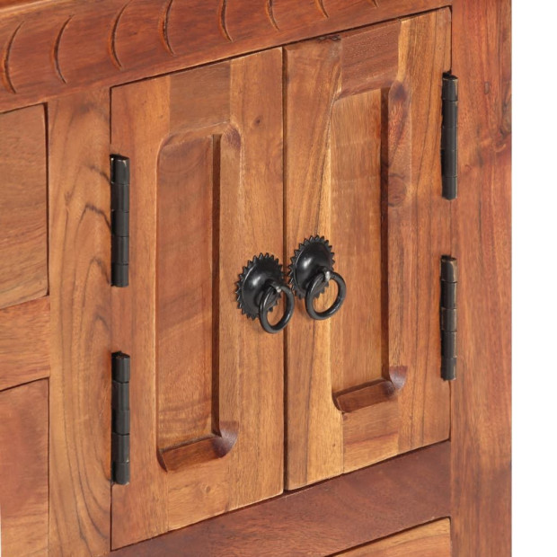 Sideboard 62x30x75 Cm Solid Acacia Wood Image 11