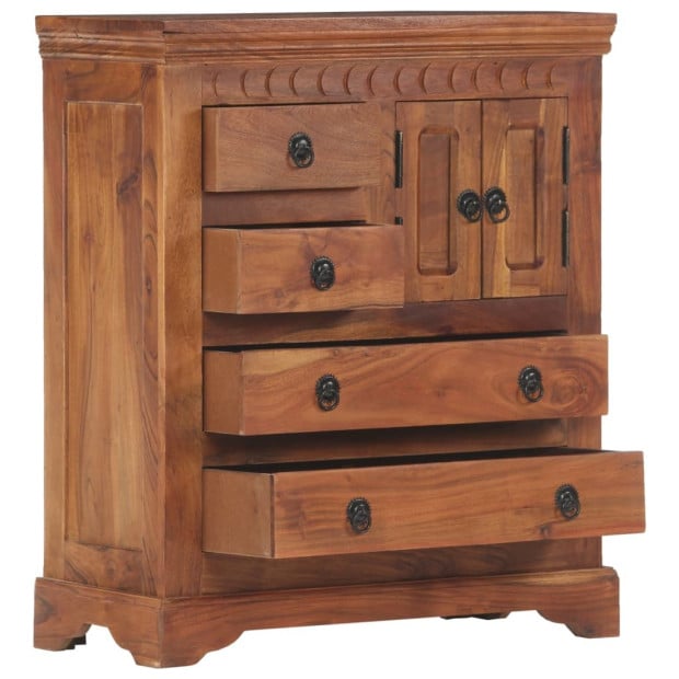 Sideboard 62x30x75 Cm Solid Acacia Wood Image 3