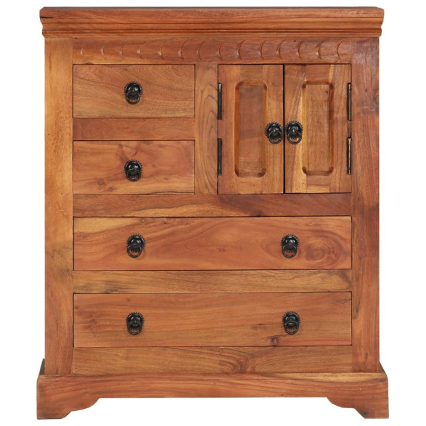 Sideboard 62x30x75 Cm Solid Acacia Wood Image 4