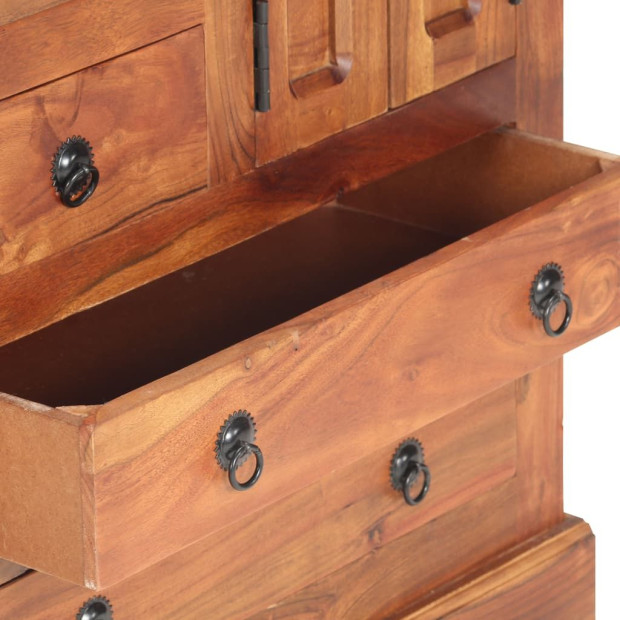Sideboard 62x30x75 Cm Solid Acacia Wood Image 10