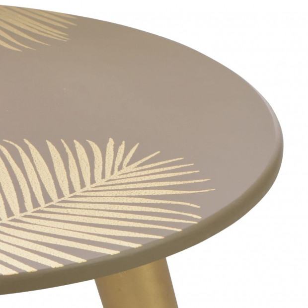Nesting Side Tables 2 Pcs Gold 40x45 Cm/30x40 Cm Mdf Image 3