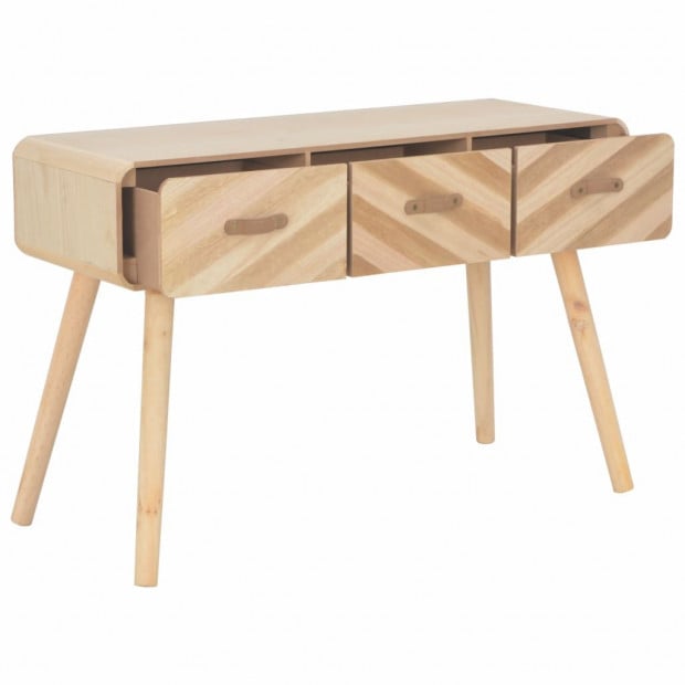 Console Table 100x35x68 Cm Solid Wood Image 3