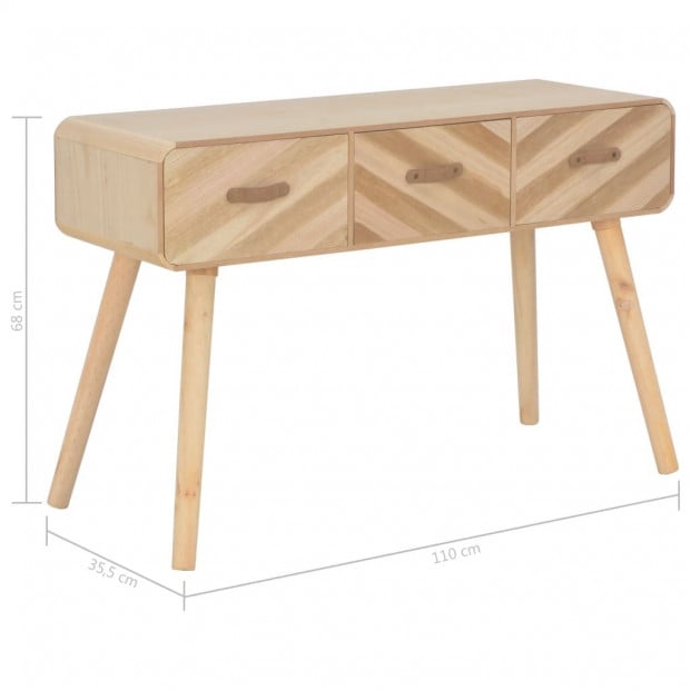 Console Table 100x35x68 Cm Solid Wood Image 8