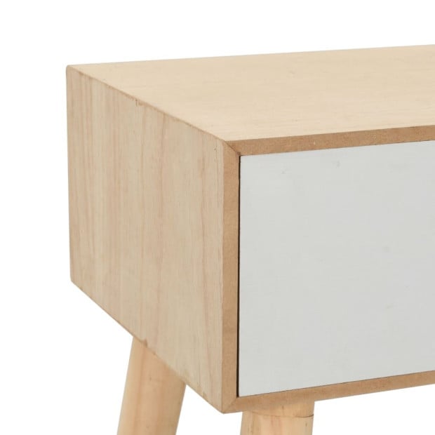 Bedside Table With A Drawer 44x30x58.5 Cm Solid Pinewood Image 6
