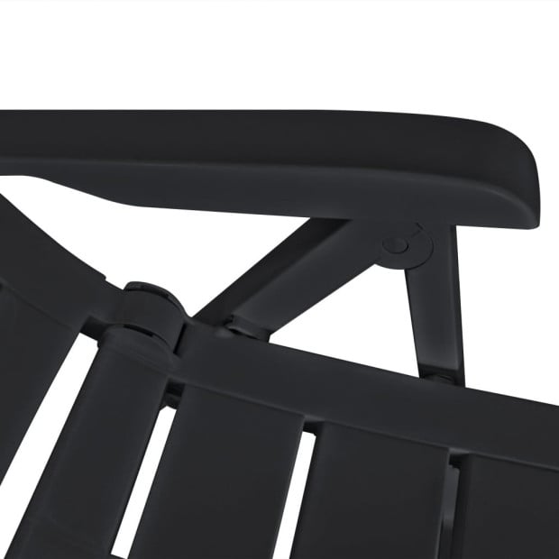 11 Piece Outdoor Dining Set Plastic Anthracite Image 8