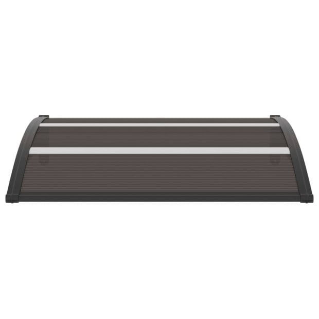 Door Canopy Black 120x80 Cm PC Board Image 2